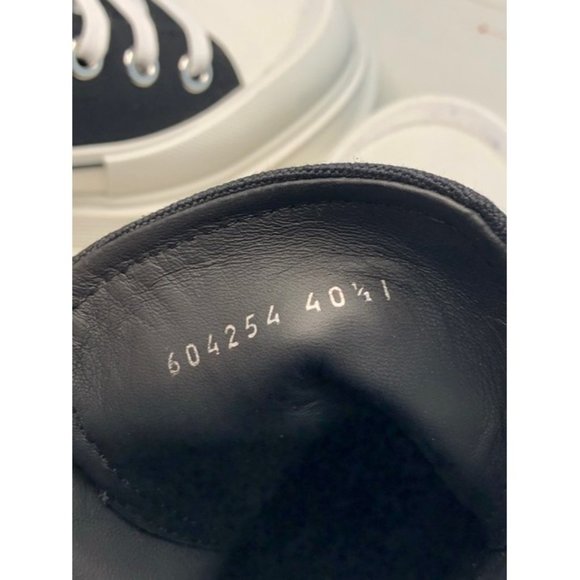 Alexander Mcqueen Black Tread Slick Boot Sneakers Size Eu:40.5 - Picture 11 of 12